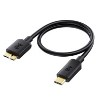 Cable Matters 10Gbps USB‑C to Micro USB 3.0 Cable – 1ft (Black)